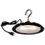 80 Watt Hi-Pro Shop Light w/ Plug 8" Dia. 5000K Black Finish 120 Volt
