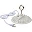 60 Watt Hi-Pro Shop Light w/ Plug 8" Dia. 5000K White Finish 120 Volt