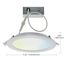 10 Watt LED Direct Wire Downlight 4" Tunable White Round Starfish IOT 120 Volt 650 Lumens