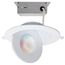 15 Watt LED Gimbaled Downlight 6" RGB & Tunable White Round Starfish IOT White Finish 1200 Lumens 120-277 Volt