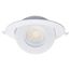 15 Watt LED Gimbaled Downlight 6" RGB & Tunable White Round Starfish IOT White Finish 1200 Lumens 120-277 Volt