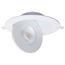 15 Watt LED Gimbaled Downlight 6" RGB & Tunable White Round Starfish IOT White Finish 1200 Lumens 120-277 Volt