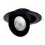 15 Watt LED Gimbaled Downlight 6" RGB & Tunable White Round Starfish IOT Black Finish 1200 Lumens 120-277 Volt