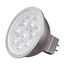 6.5 Watt - MR16 LED Bulb - 2700K - GU5.3 base - 40 deg. Beam Angle - 12 Volt (4 Pack)