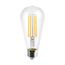 8 Watt ST19 LED Bulb - Clear - Medium base - 3000K - 800 Lumens - 120 Volt
