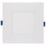 12 Watt LED Direct Wire Low Profile Downlight 6 Inch Square Starfish IOT Tunable White and RGB 120 Volt 90 CRI White Finish (Pack of 2)