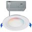 9 Watt LED Direct Wire Low Profile Regress Baffle Downlight 4 Inch Round Starfish IOT Tunable White and RGB 120 Volt 90 CRI White Finish (Pack of 2)