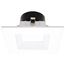 10.5 Watt LED Retrofit Downlight 4 Inch Square Starfish IOT RGB & Tunable White 120 Volt 90 CRI White Finish (Pack of 2)