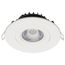 12 Watt LED Direct Wire Downlight Gimbaled 4" CCT Selectable Round Remote Driver White Finish 850 Lumens 120 Volt (Pack of 2)