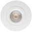 12 Watt LED Direct Wire Downlight Gimbaled 4" CCT Selectable Round Remote Driver White Finish 850 Lumens 120 Volt (Pack of 2)