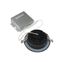 12 watt LED Direct Wire Downlight Gimbaled 4" 3000K 120 volt Dimmable Round Remote Driver Black