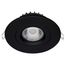 12 Watt LED Direct Wire Downlight Gimbaled 4" CCT Selectable Round Remote Driver Black Finish 850 Lumens 120 Volt