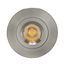 12 watt LED Direct Wire Downlight Gimbaled 4" 3000K 120 volt Dimmable Round Remote Driver Brushed Nickel