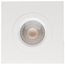 12 Watt LED Direct Wire Downlight Gimbaled 4" CCT Selectable Square Remote Driver White Finish 850 Lumens 120 Volt