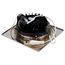 12 Watt LED Direct Wire Downlight Gimbaled 4" CCT Selectable Square Remote Driver Brushed Nickel Finish 850 Lumens 120 Volt