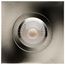 12 Watt LED Direct Wire Downlight Gimbaled 4" CCT Selectable Square Remote Driver Brushed Nickel Finish 850 Lumens 120 Volt