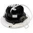 12 Watt LED Direct Wire Downlight Gimbaled 3.5" CCT Selectable Round Remote Driver White Finish 840 Lumens 120 Volt