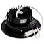 12 Watt LED Direct Wire Downlight Gimbaled 3.5" CCT Selectable Round Remote Driver Black Finish 840 Lumens 120 Volt