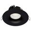 12 Watt LED Direct Wire Downlight Gimbaled 3.5" CCT Selectable Round Remote Driver Black Finish 840 Lumens 120 Volt