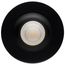 12 Watt LED Direct Wire Downlight Gimbaled 3.5" CCT Selectable Round Remote Driver Black Finish 840 Lumens 120 Volt