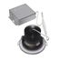 12 watt LED Direct Wire Downlight Gimbaled 3.5" 3000K 120 volt Dimmable Round Remote Driver Brushed Nickel