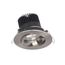 12 watt LED Direct Wire Downlight Gimbaled 3.5" 3000K 120 volt Dimmable Round Remote Driver Brushed Nickel