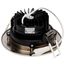12 Watt LED Direct Wire Downlight Gimbaled 3.5" CCT Selectable Round Remote Driver Brushed Nickel Finish 840 Lumens 120 Volt