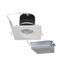 12 watt LED Direct Wire Downlight Gimbaled 3.5" 3000K 120 volt Dimmable Square Remote Driver White (Pack of 2)