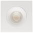 12 Watt LED Direct Wire Downlight Gimbaled 3.5" CCT Selectable Square Remote Driver White Finish 840 Lumens 120 Volt