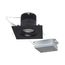 12 watt LED Direct Wire Downlight Gimbaled 3.5" 3000K 120 volt Dimmable Square Remote Driver Black