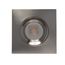12 watt LED Direct Wire Downlight Gimbaled 3.5" 3000K 120 volt Dimmable Square Remote Driver Brushed Nickel (Pack of 2)