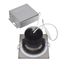 12 watt LED Direct Wire Downlight Gimbaled 3.5" 3000K 120 volt Dimmable Square Remote Driver Brushed Nickel (Pack of 2)