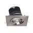 12 watt LED Direct Wire Downlight Gimbaled 3.5" 3000K 120 volt Dimmable Square Remote Driver Brushed Nickel (Pack of 2)