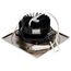 12 Watt LED Direct Wire Downlight Gimbaled 3.5" CCT Selectable Square Remote Driver Brushed Nickel Finish 840 Lumens 120 Volt