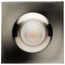 12 Watt LED Direct Wire Downlight Gimbaled 3.5" CCT Selectable Square Remote Driver Brushed Nickel Finish 840 Lumens 120 Volt