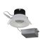 12 watt LED Direct Wire Downlight 3.5" 3000K 120 volt Dimmable Round Remote Driver White