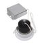 12 watt LED Direct Wire Downlight 3.5" 3000K 120 volt Dimmable Round Remote Driver White