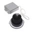 12 watt LED Direct Wire Downlight 3.5" 3000K 120 volt Dimmable Round Remote Driver Black