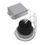 12 watt LED Direct Wire Downlight 3.5" 3000K 120 volt Dimmable Round Remote Driver Brushed Nickel
