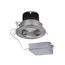 12 watt LED Direct Wire Downlight 3.5" 3000K 120 volt Dimmable Round Remote Driver Brushed Nickel