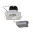 12 watt LED Direct Wire Downlight 3.5" 3000K 120 volt Dimmable Square Remote Driver White
