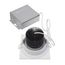 12 watt LED Direct Wire Downlight 3.5" 3000K 120 volt Dimmable Square Remote Driver White