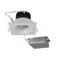 12 watt LED Direct Wire Downlight 3.5" 3000K 120 volt Dimmable Square Remote Driver White