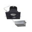 12 watt LED Direct Wire Downlight 3.5" 3000K 120 volt Dimmable Square Remote Driver Black