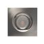 12 watt LED Direct Wire Downlight 3.5" 3000K 120 volt Dimmable Square Remote Driver Brushed Nickel