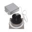 12 watt LED Direct Wire Downlight 3.5" 3000K 120 volt Dimmable Square Remote Driver Brushed Nickel