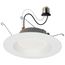 12.5 Watt LED Downlight Retrofit 5-6" 2700K 120 Volts Dimmable White Finish