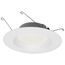 12.5 Watt LED Downlight Retrofit 5-6" 2700K 120 Volts Dimmable White Finish