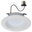 6.7 Watt LED Downlight Retrofit 4 Inches CCT Selectable Round White Finish 120 Volt (Pack of 3)