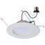9 Watt LED Downlight Retrofit 5-6 Inches CCT Selectable Round White Finish 120 Volt (Pack of 3)